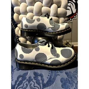 Dr Martens Black and White Polka Dot Oxford size 6/EU 37 NWOT